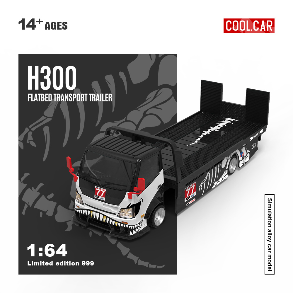 Car Accessories Company - سيارة رائعة بمقياس 1:64، مقطورة نقل