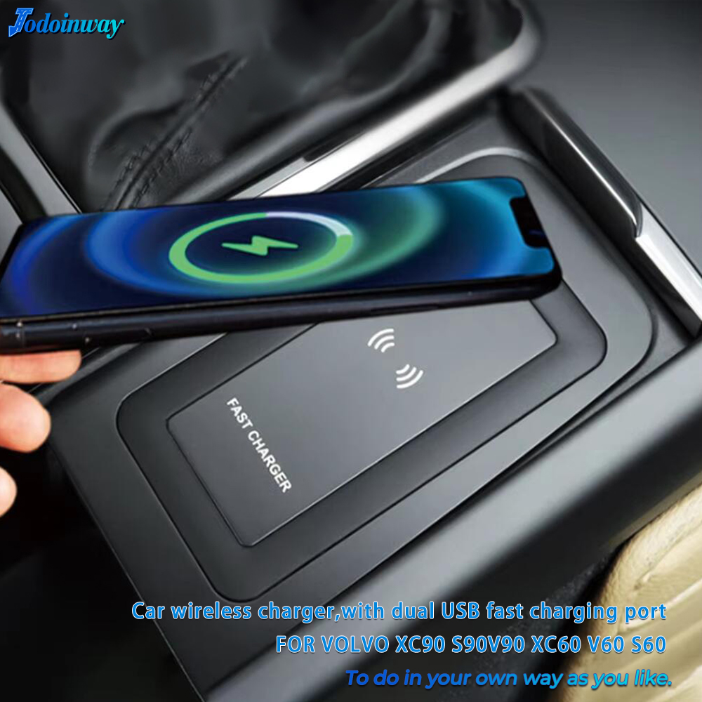 Volvo Car Accessories Xc90 - شاحن لاسلكي للكونسول الوسطي لسيارات فولفو
