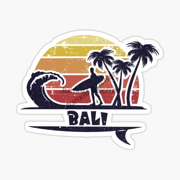 Car Accessories Bali - ملصق سيارة بتصميم منظر شاطئي في