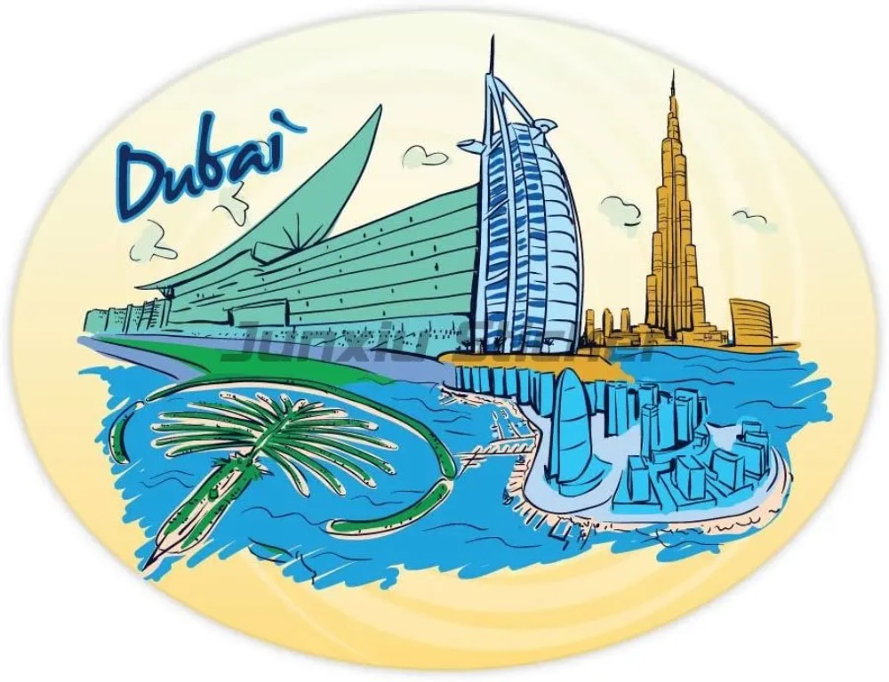 Car Accessories Dubai - ملصق فينيل لعلم دولة دبي لتزيين