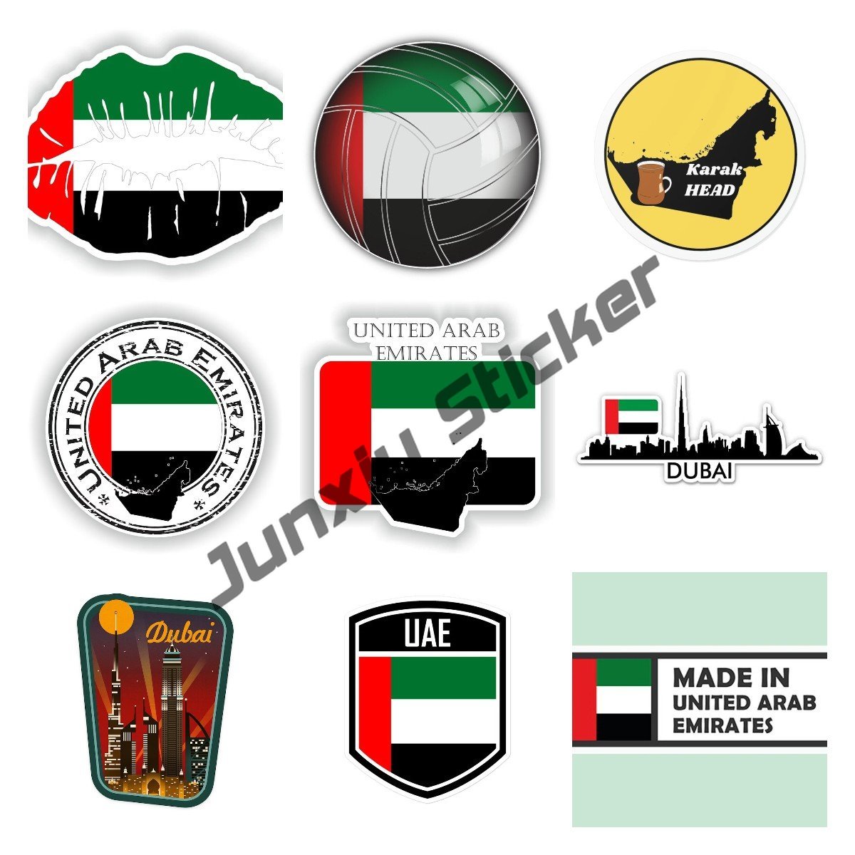 Car Accessories Dubai - الإمارات العربية المتحدة العلم خريطة صائق