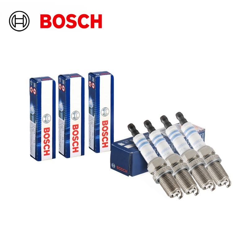 Bosch Spark Plug Iridium - 4 قطع من شمعات الإشعال المزدوجة