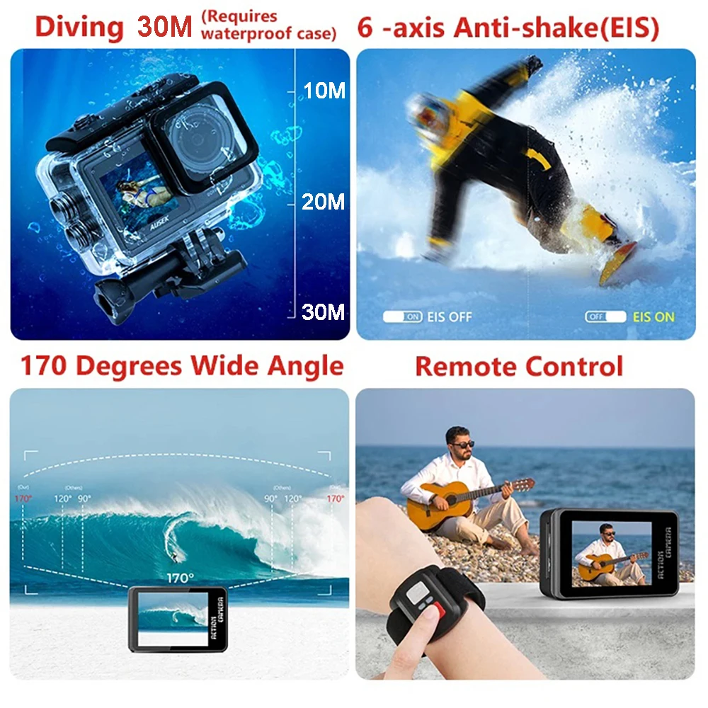 كاميرا أكشن AUSEK M81TR بدقة 5 - مراجعة Car Accessories Online وسعره