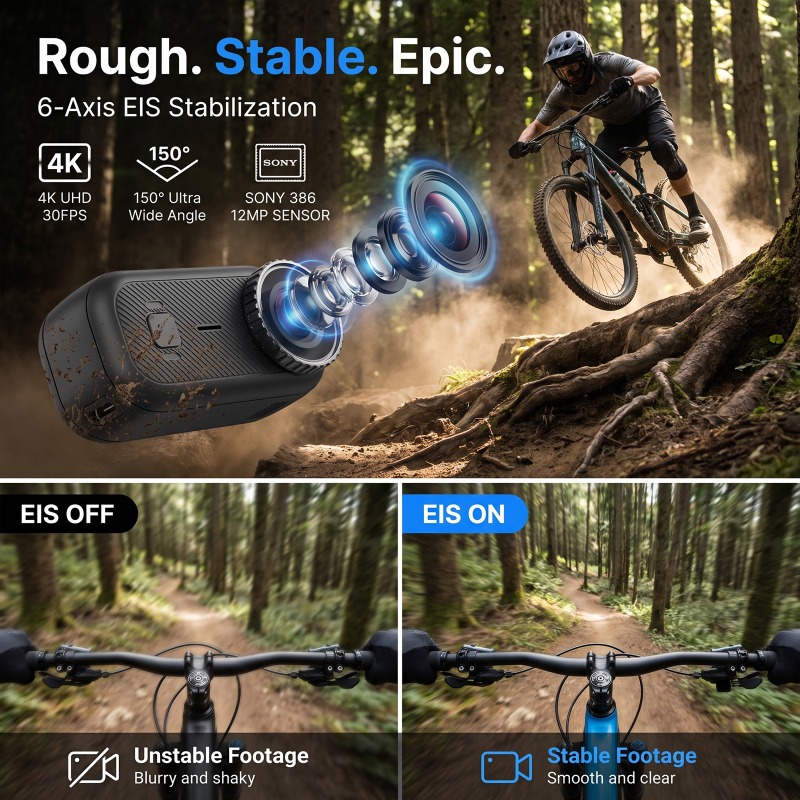 كاميرا APEX Action 4K الرياضية - مراجعة Car Accessories Online وسعره