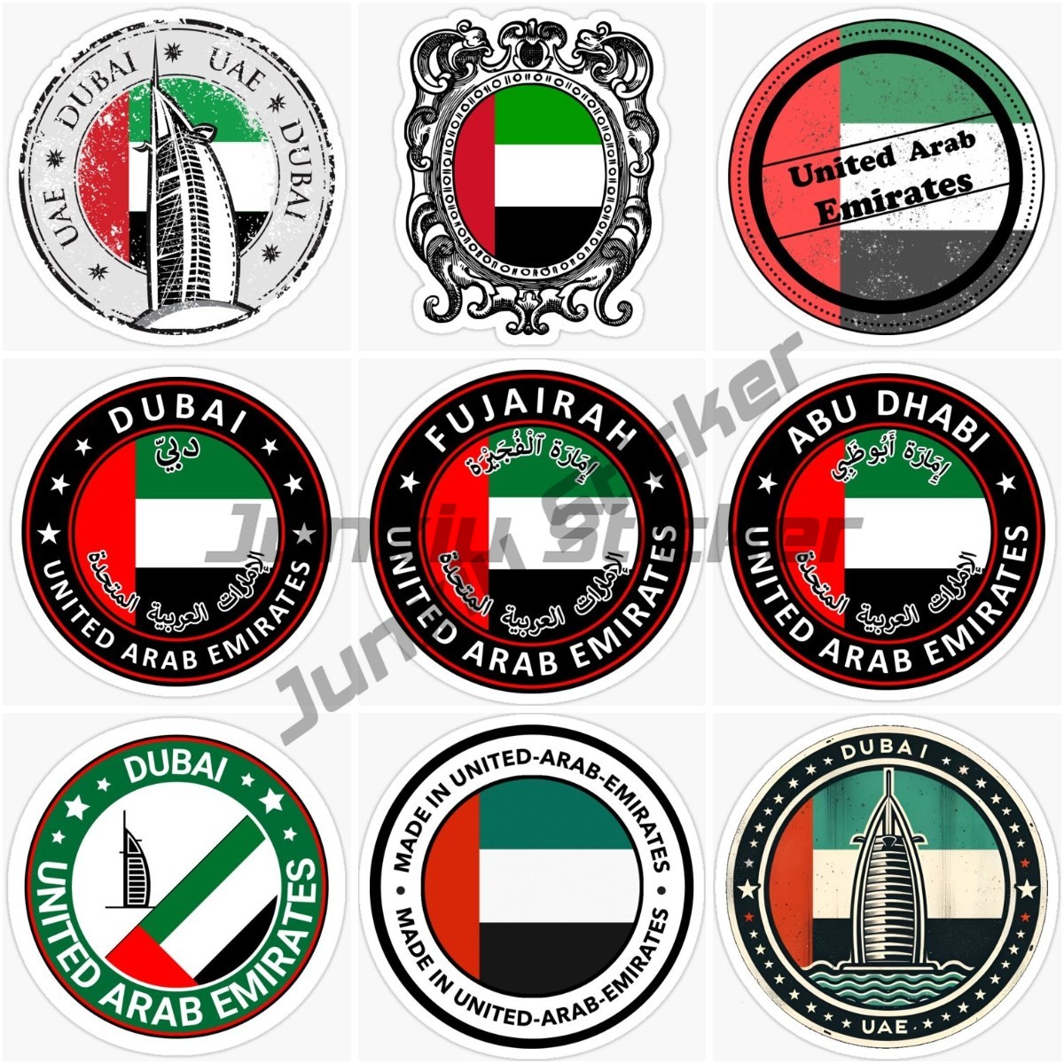 ملصق دائري لعلم الإمارات العرب - مراجعة Car Accessories Dubai وسعره