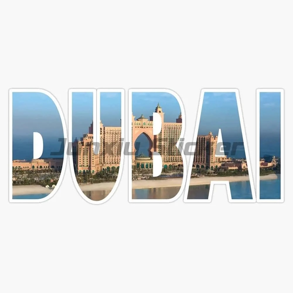 ملصق فينيل لعلم دولة دبي لتزيي - مراجعة Car Accessories Dubai وسعره