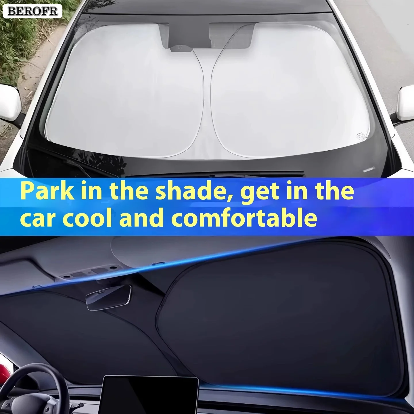 غطاء واقي من الشمس للزجاج الأم - مراجعة Car Accessories Yate وسعره